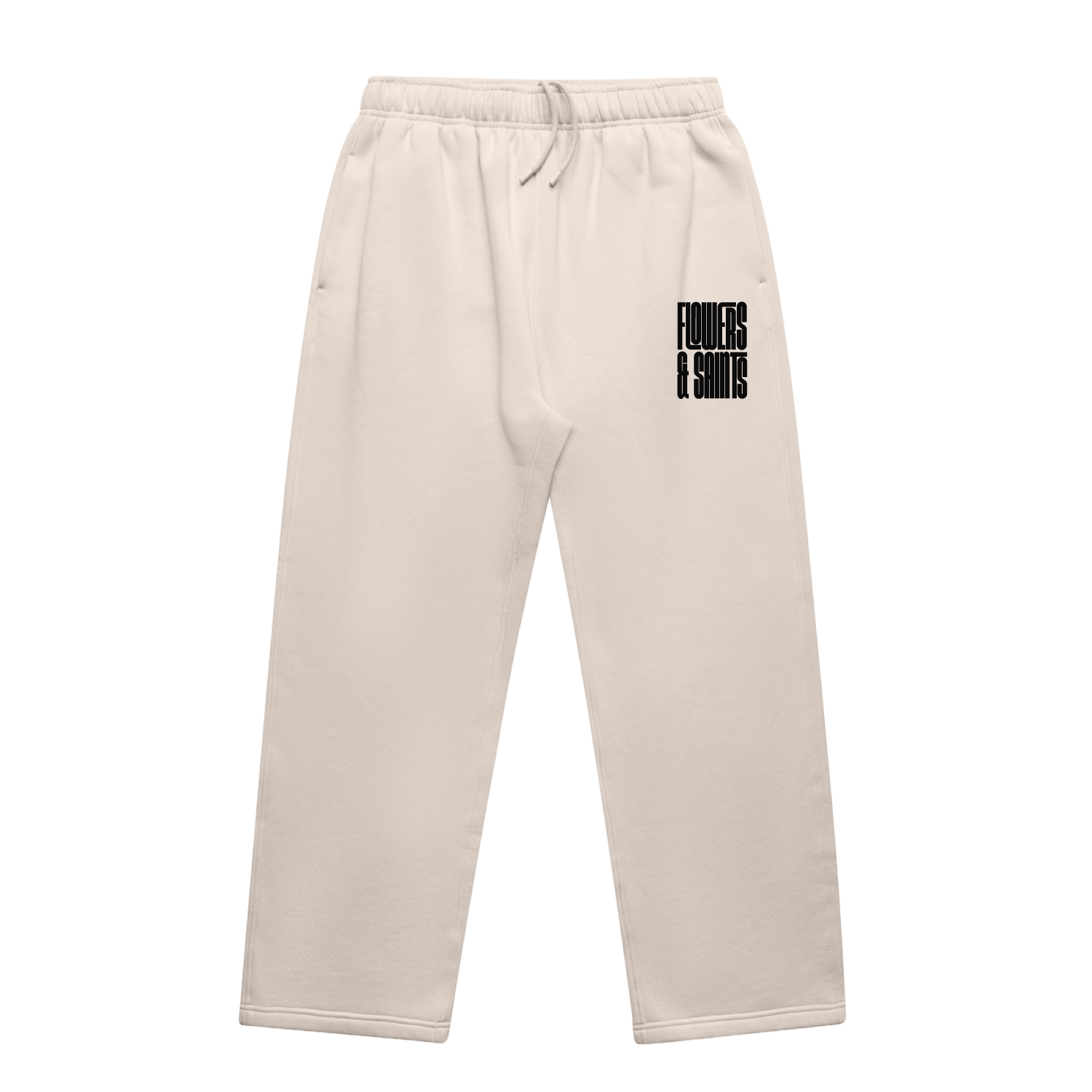 Flowers & Saints Relax Cuffless Track Pants - Sacred Sand