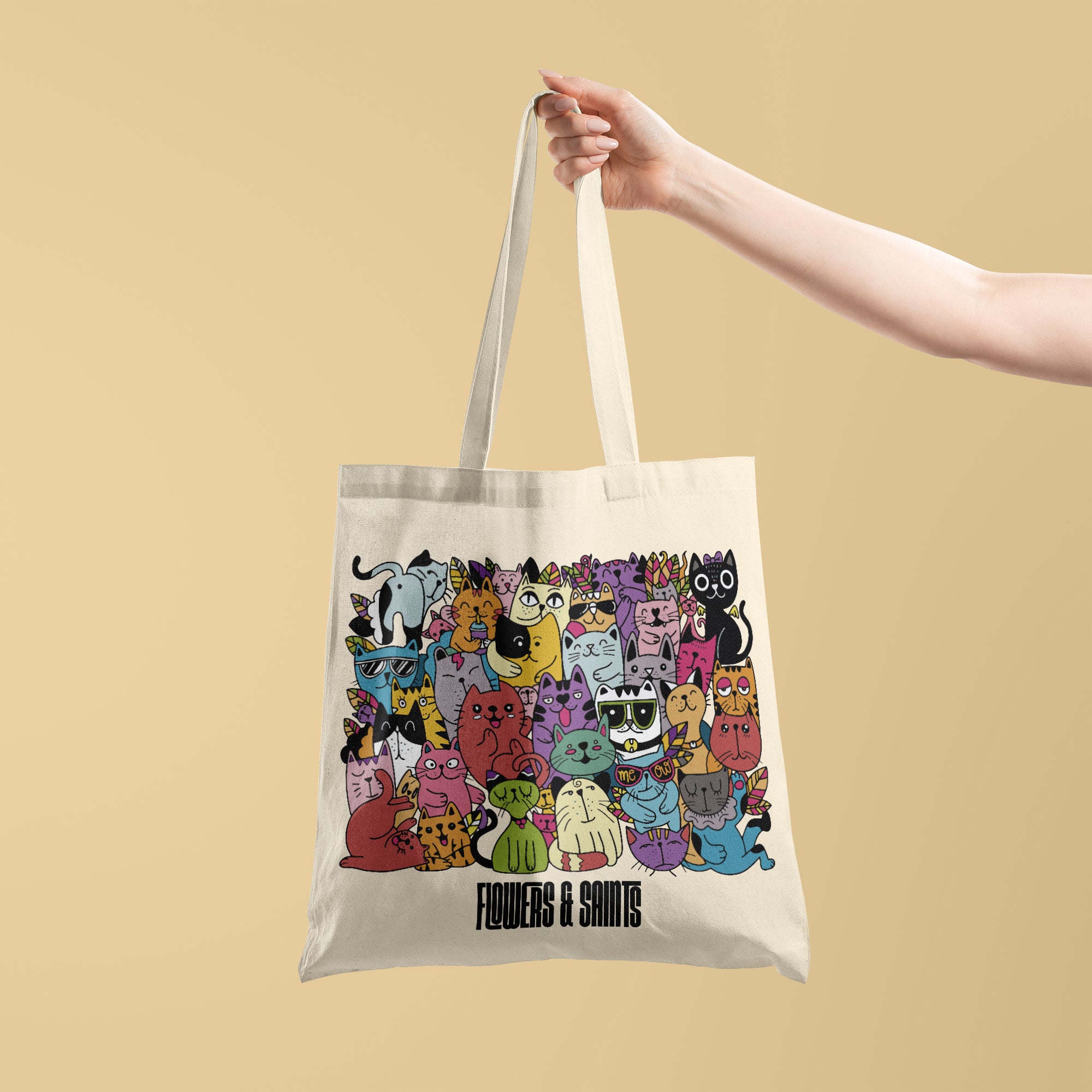 Cat Doodle - Canvas Tote Bag