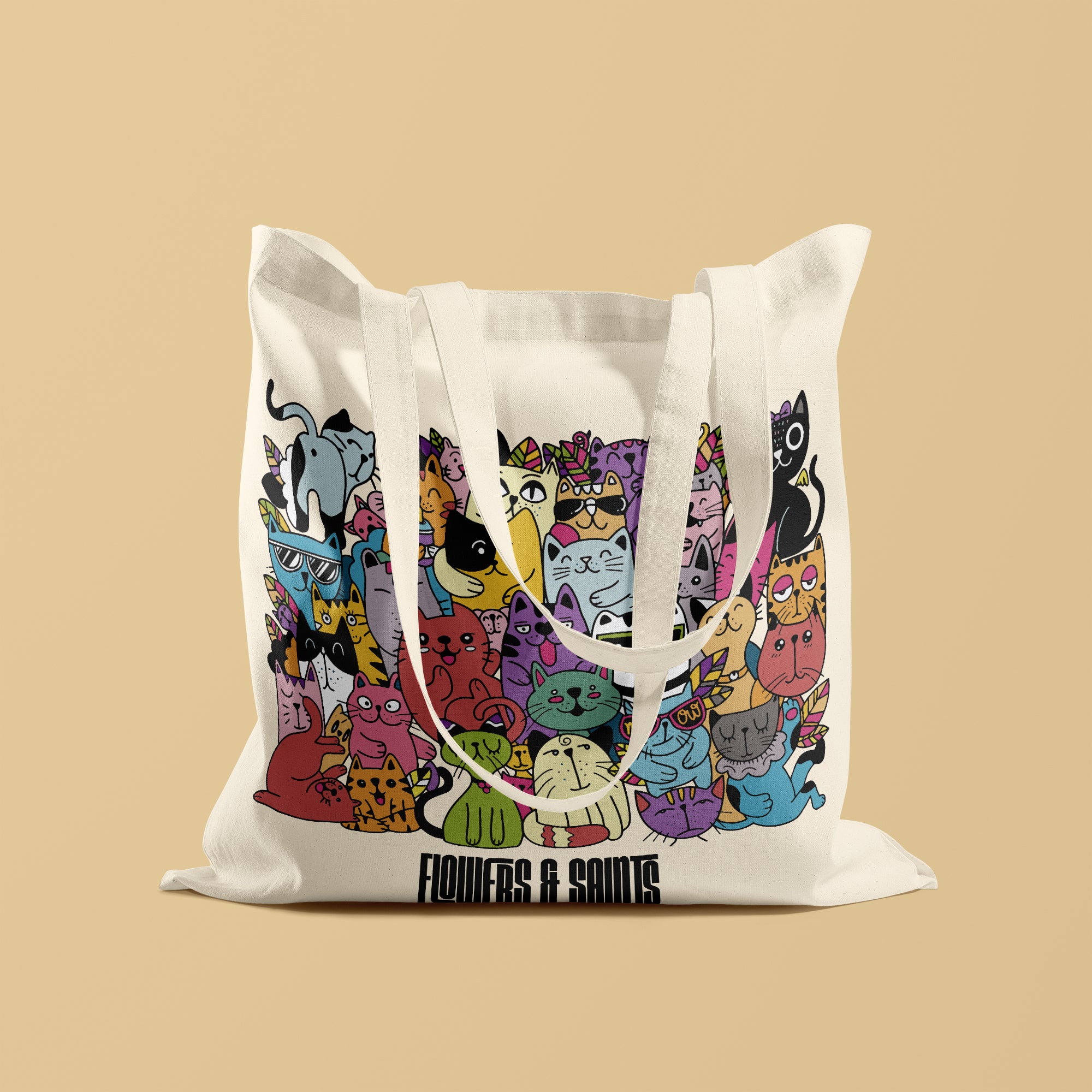 Cat Doodle - Canvas Tote Bag