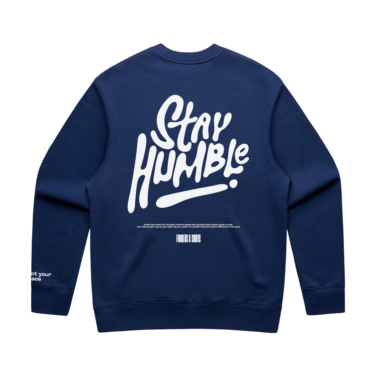 Stay Humble Relax Crew - Midnight Cobalt