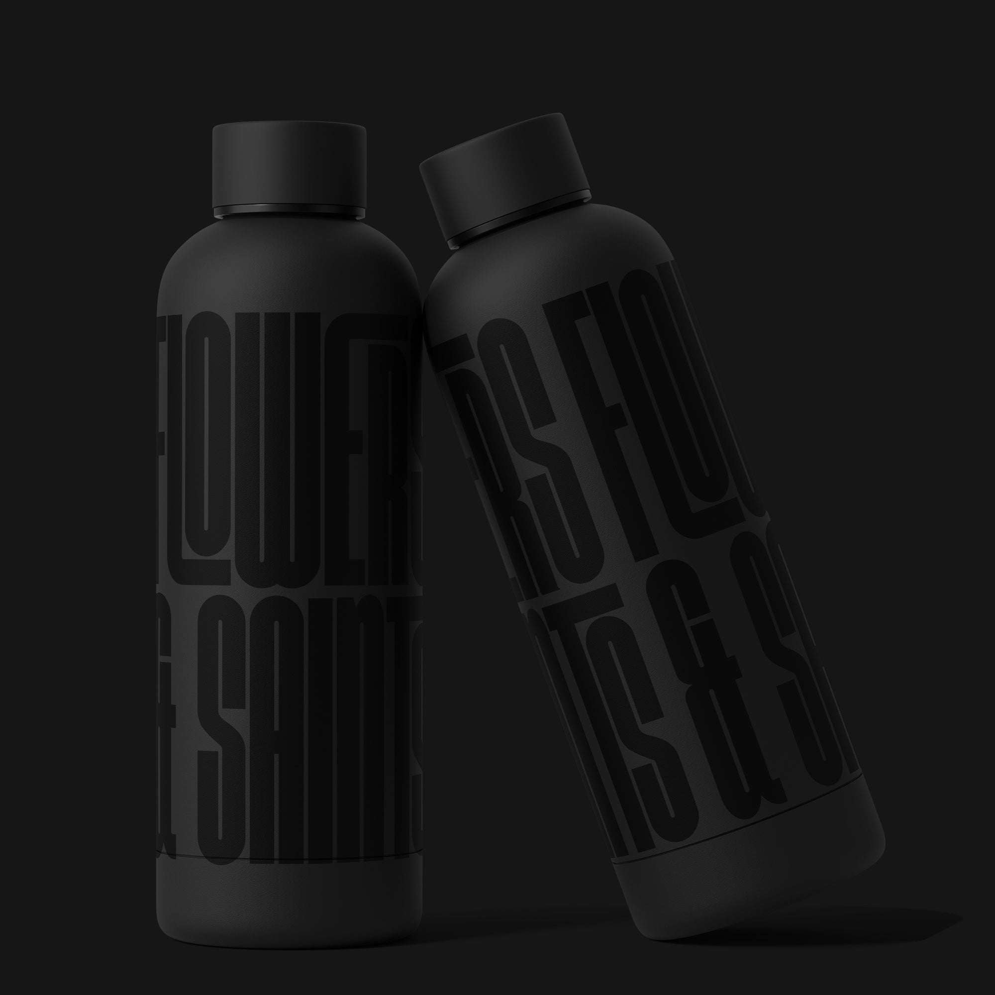Flowers & Saints Signature Bottle β Stealth Edition