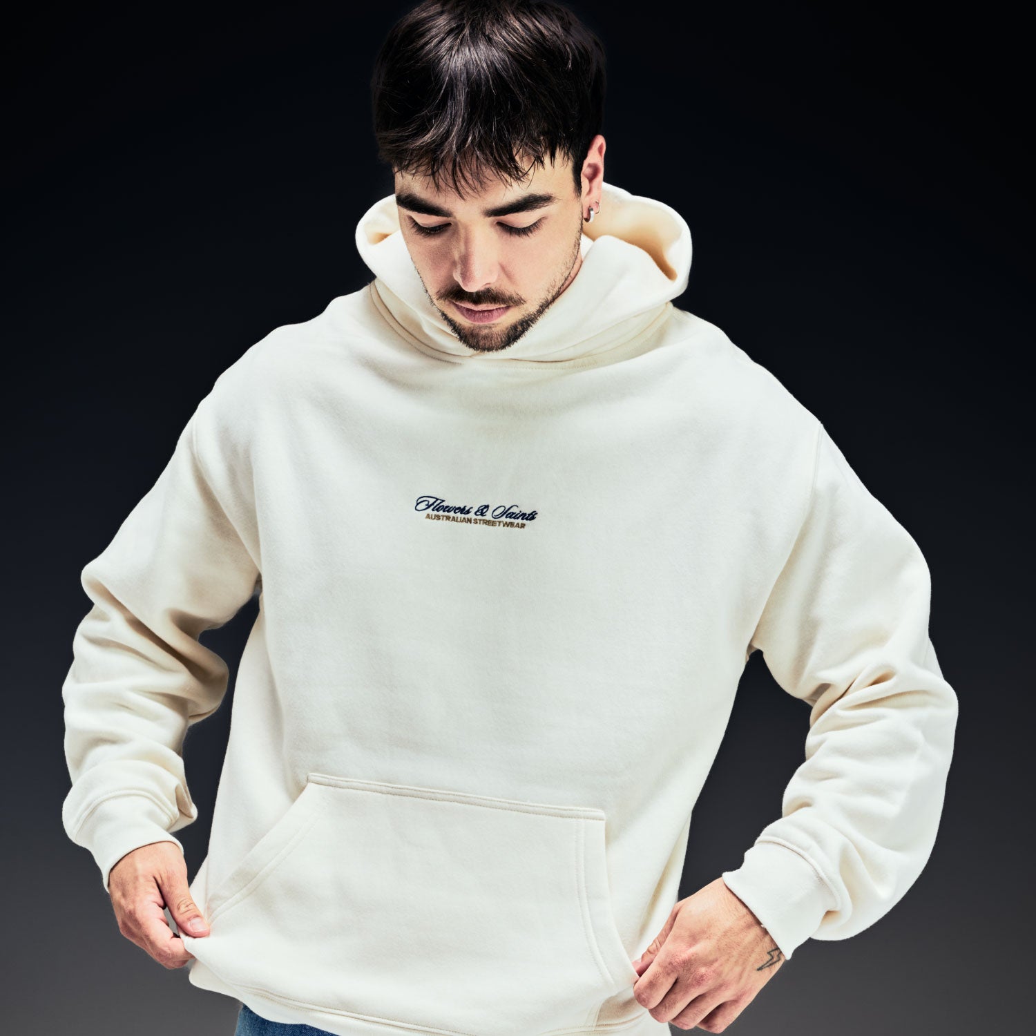 The Ascension — Relax Fit Hoodie — Ecru Saint