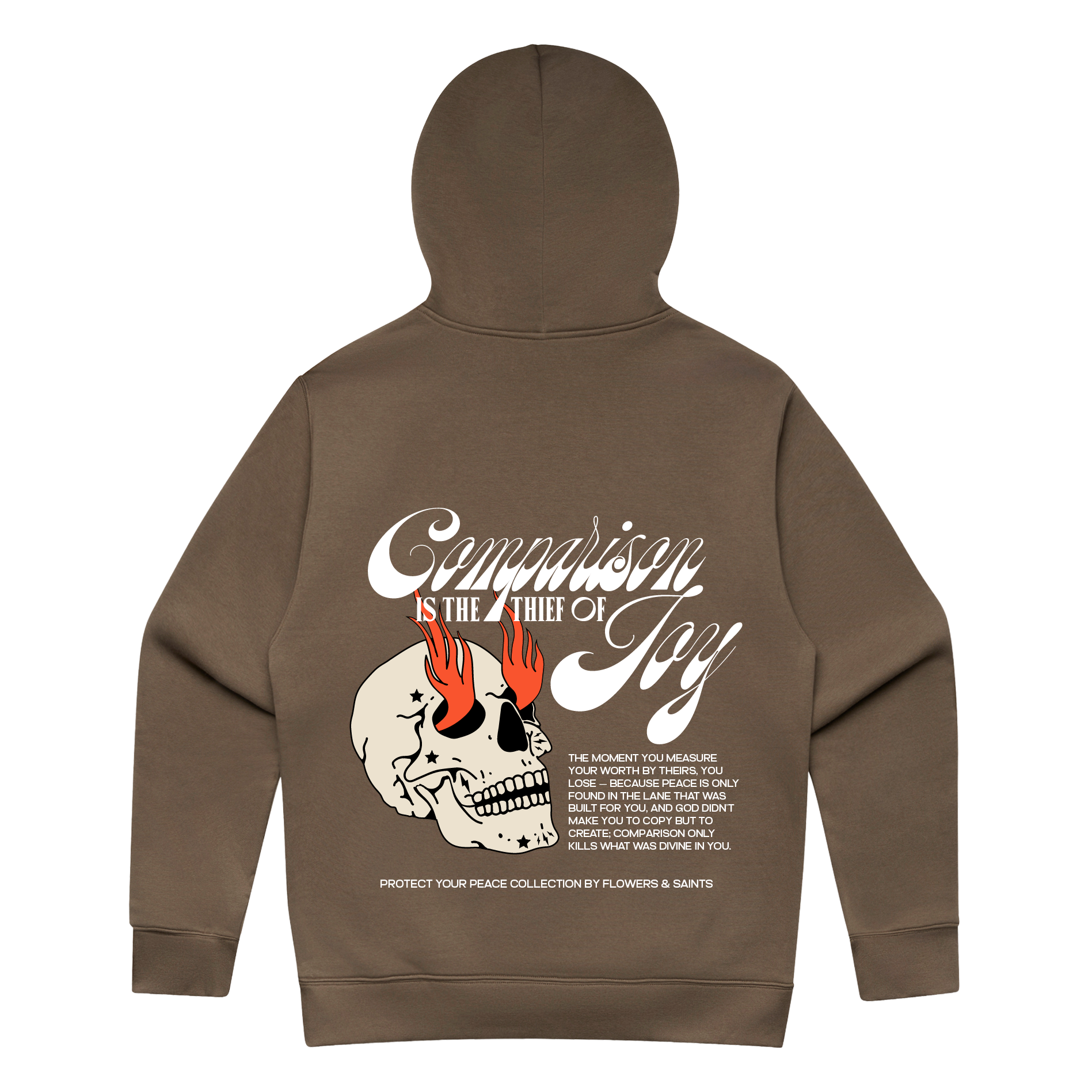 Comparison is the Thief of Joy — Relax Fit Hoodie — Umber Relic