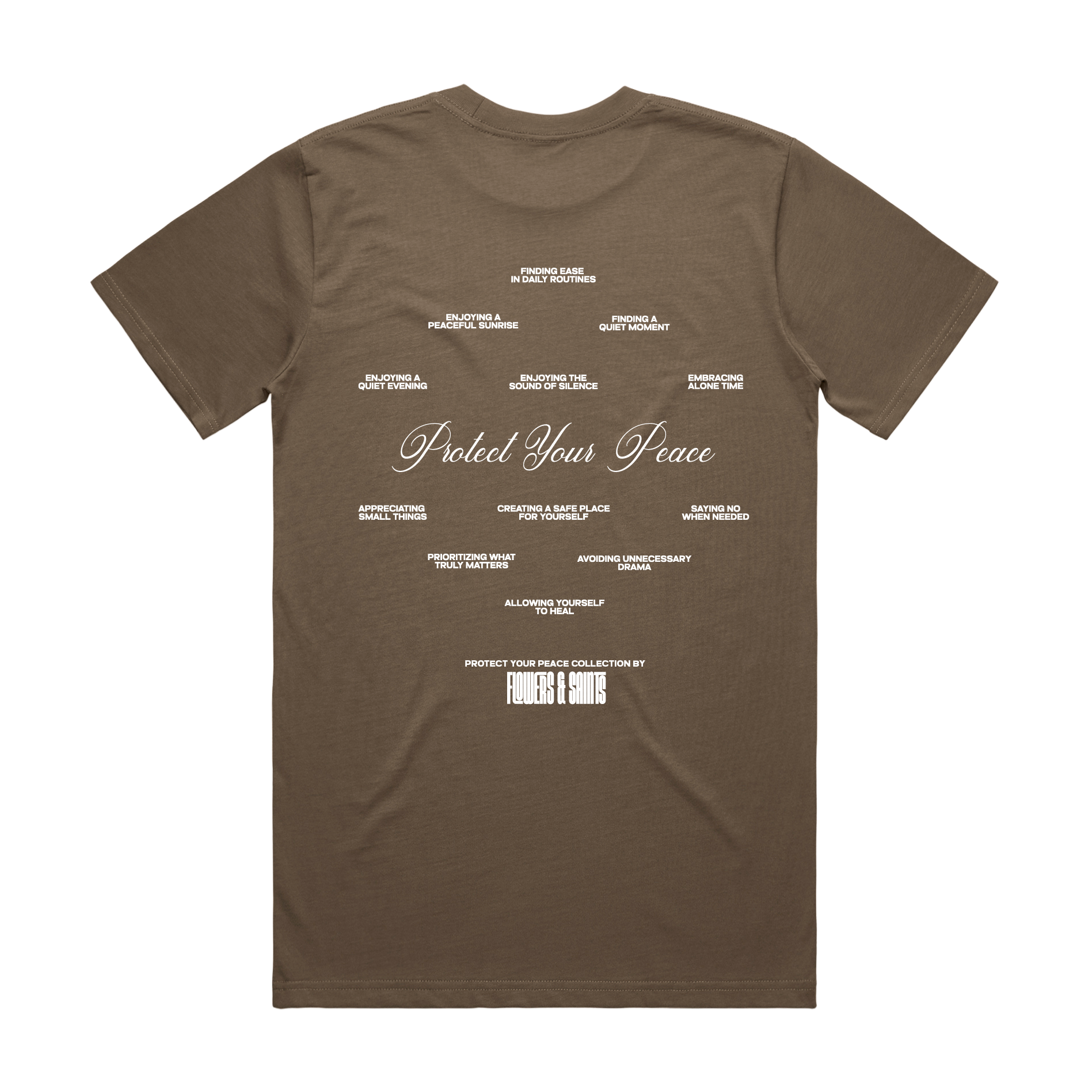 Protect Your Peace Affirmations - The Essential Tee - Umber Relic