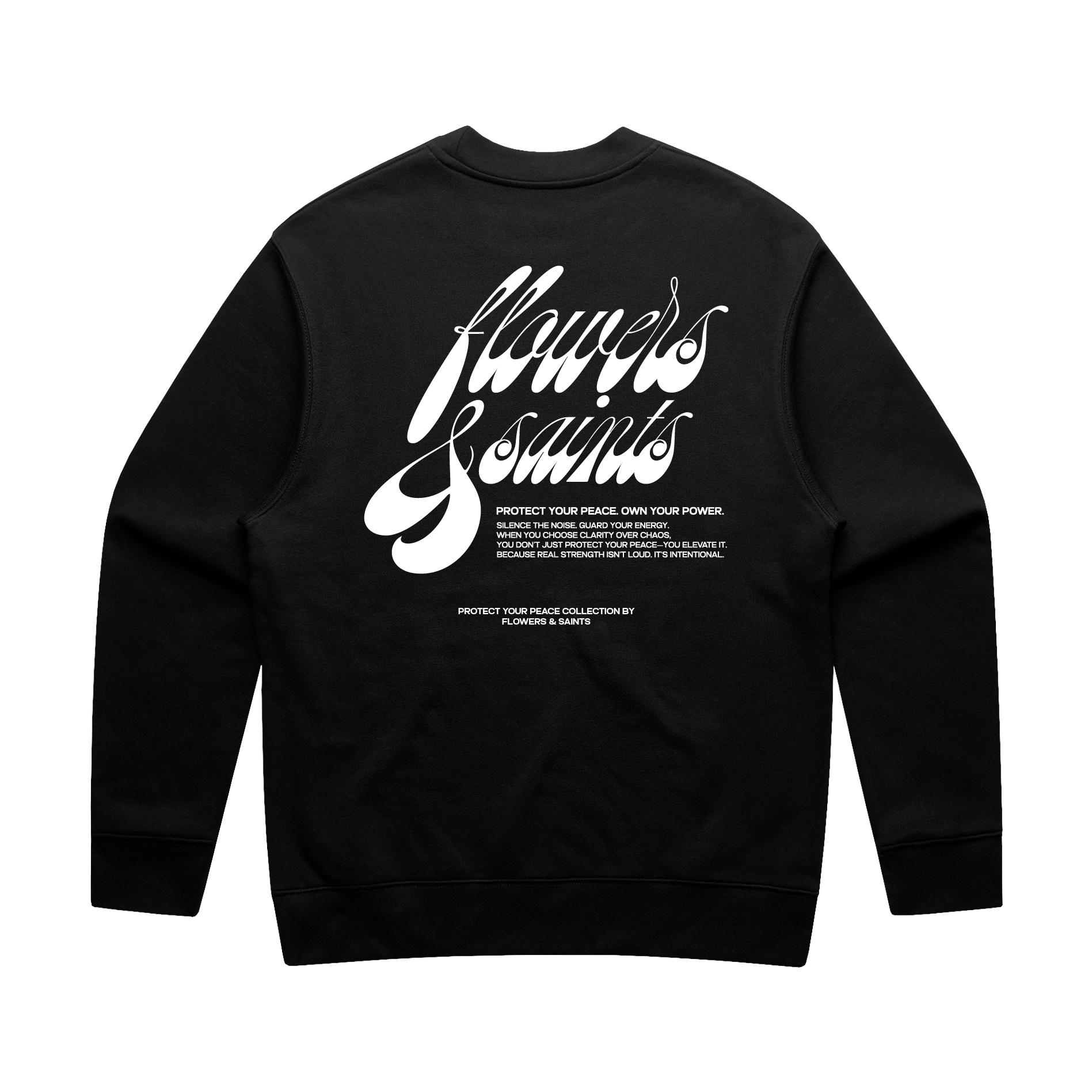 Saint's Signature — Relax Fit Crew Sweatshirt — Sacred Shadow