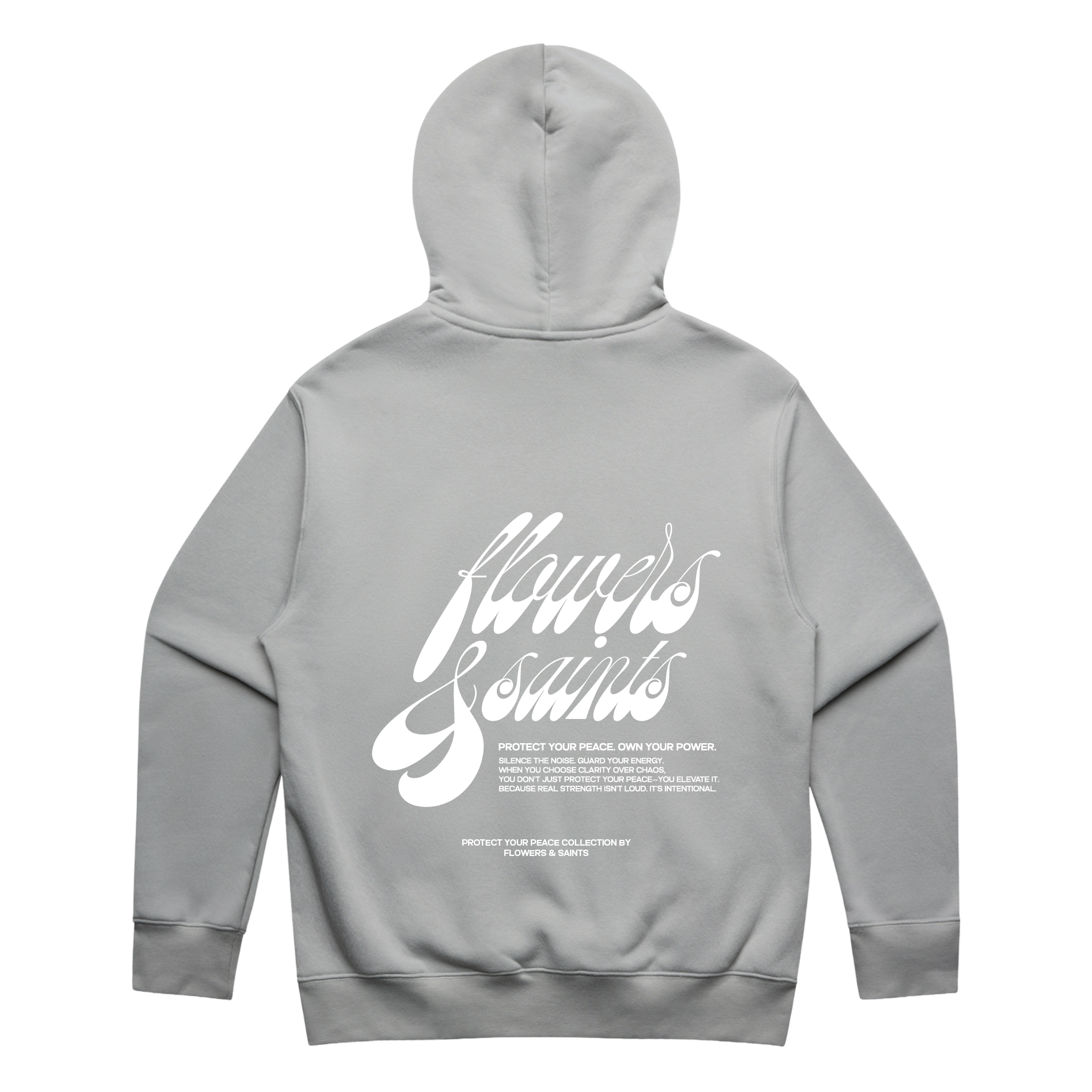 Saint's Signature — Relax Fit Hoodie — Silver Ash