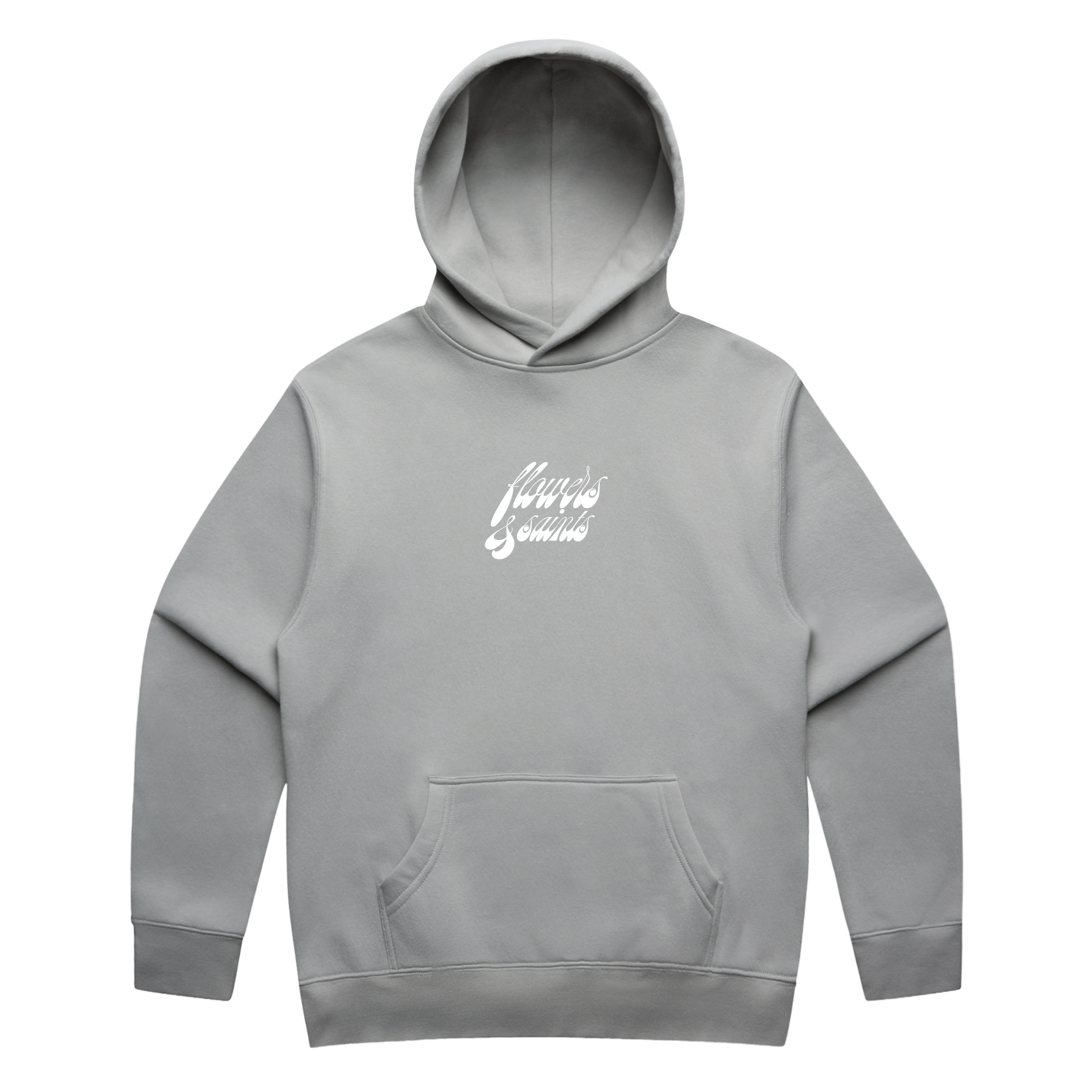 Saint's Signature — Relax Fit Hoodie — Silver Ash