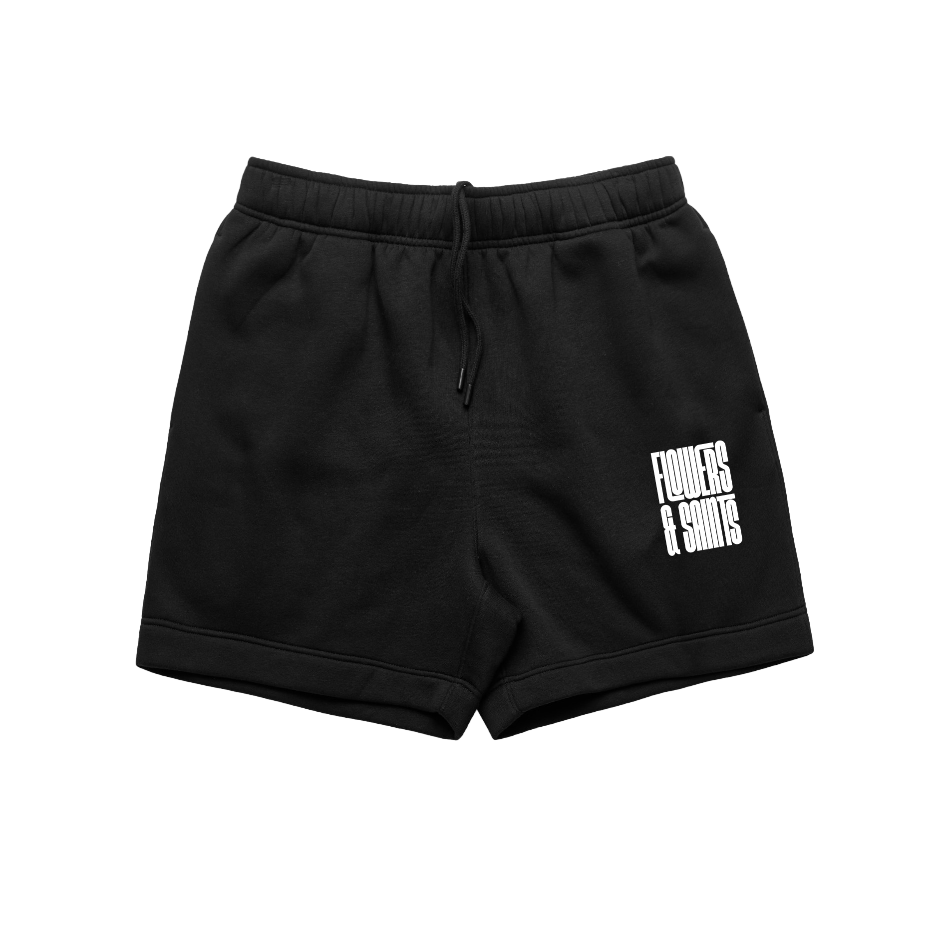 Flowers & Saints Relax Track Shorts 18" - Sacred Shadow