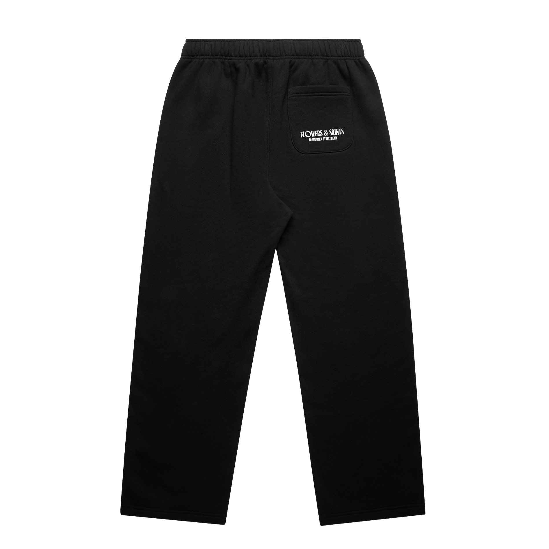 Flowers & Saints Relax Cuffless Track Pants - Sacred Shadow