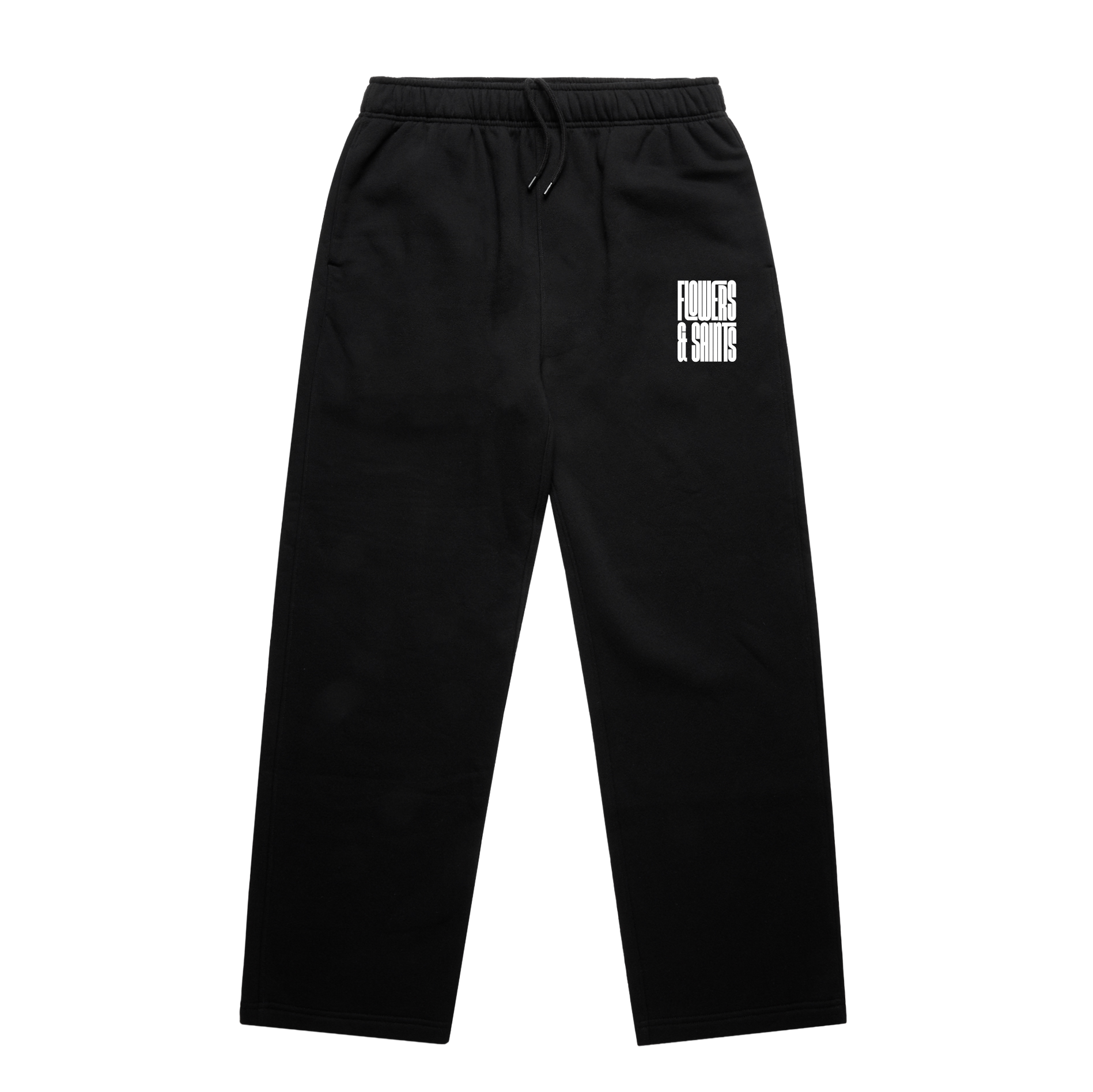 Flowers & Saints Relax Cuffless Track Pants - Sacred Shadow