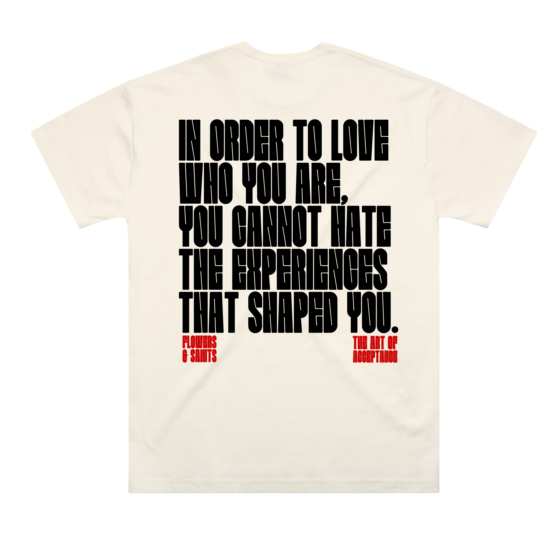 The Art of Acceptance - The Oversized Tee - Ecru Saint