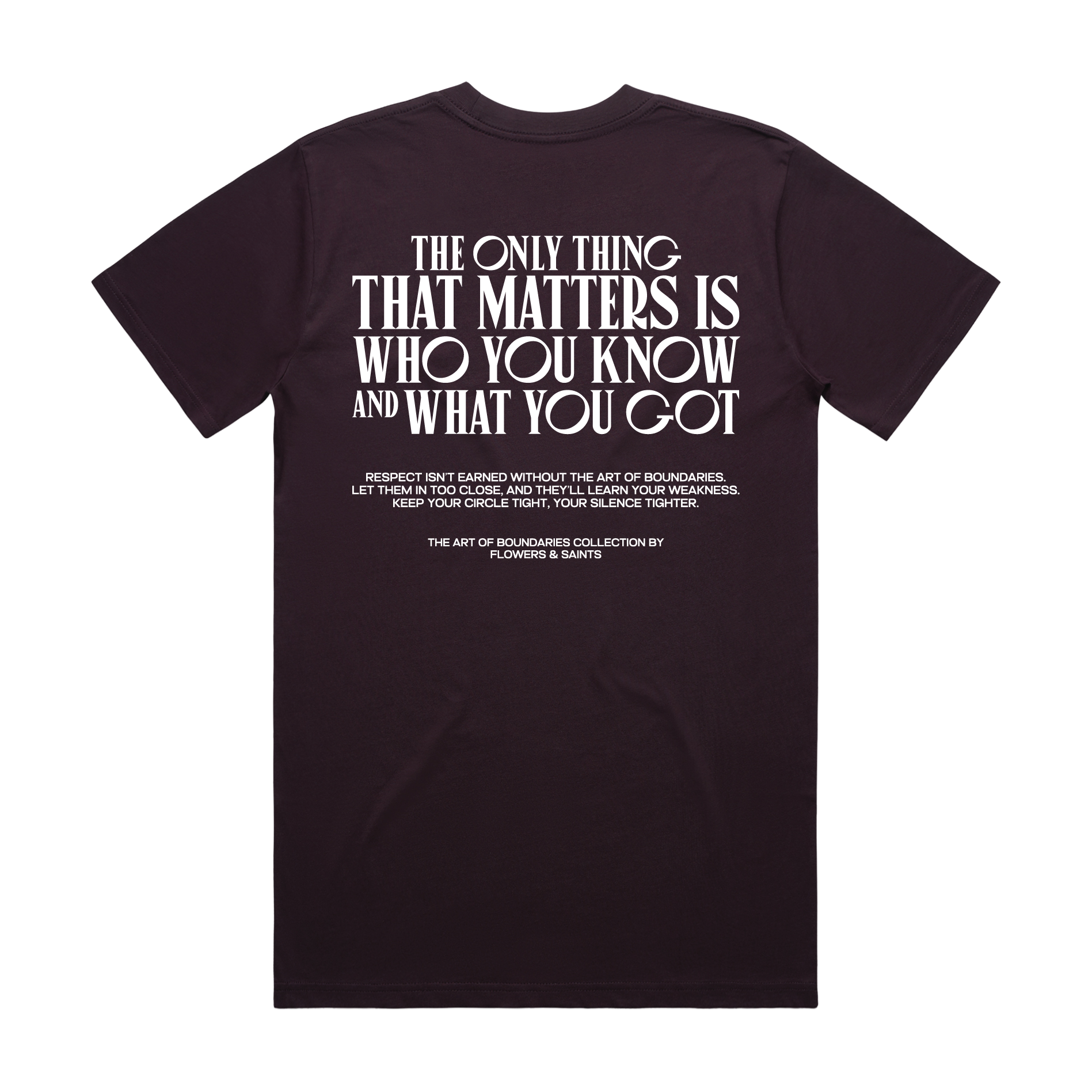 The Art of Boundaries - The Essential Tee - Duskwine