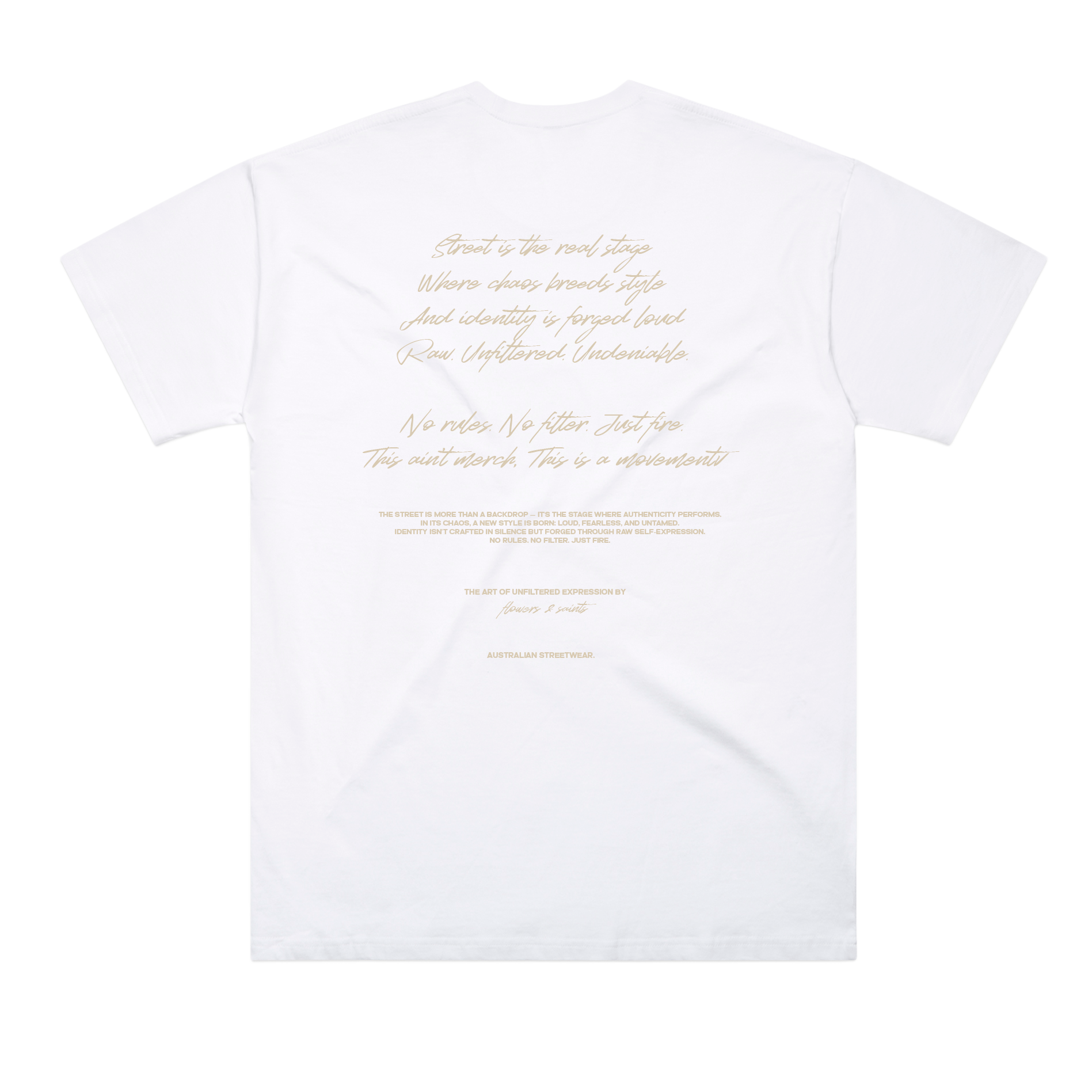 The Art of Unfiltered Expression — The Oversized Tee — Halo White