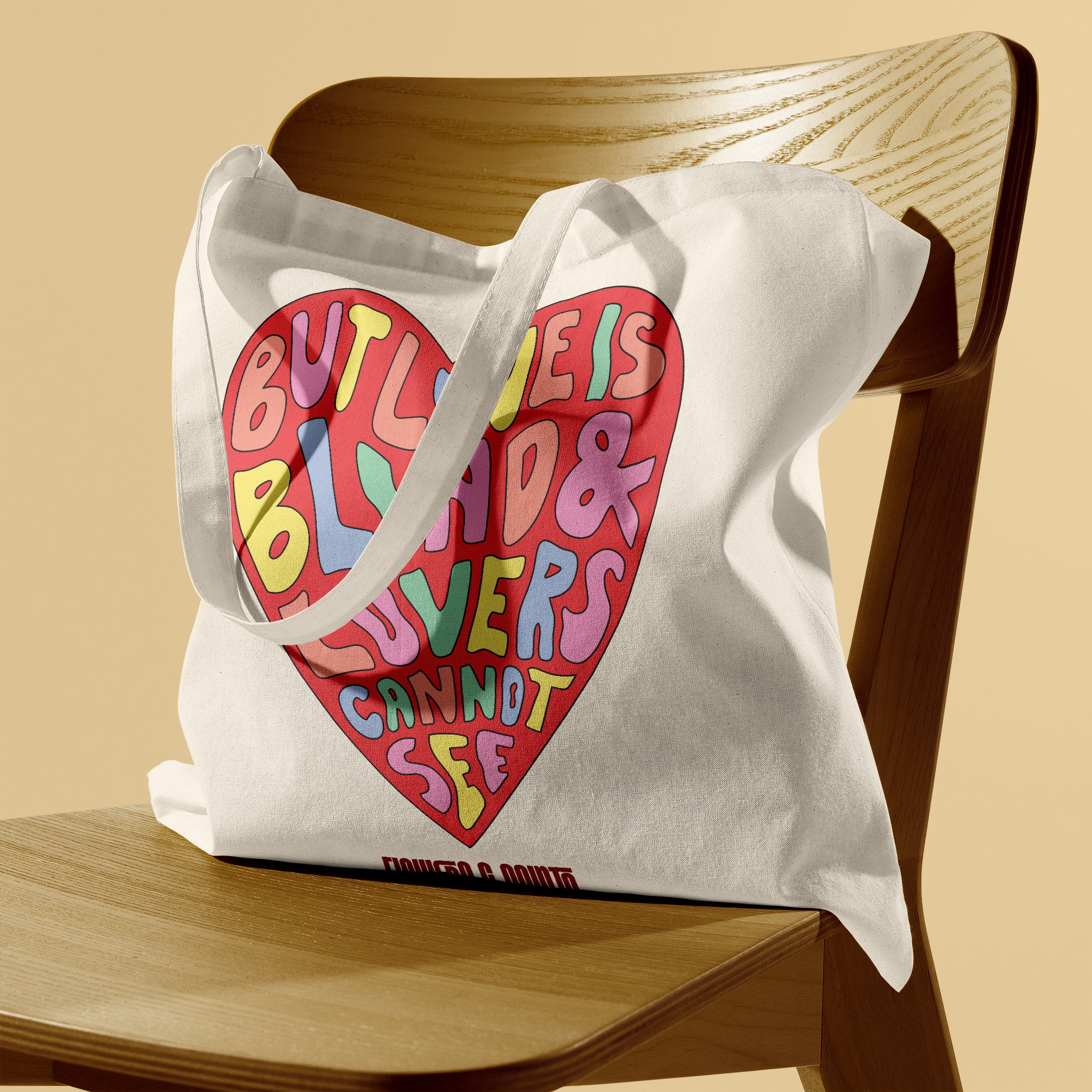Love Is Blind - Eco Canvas Tote Bag