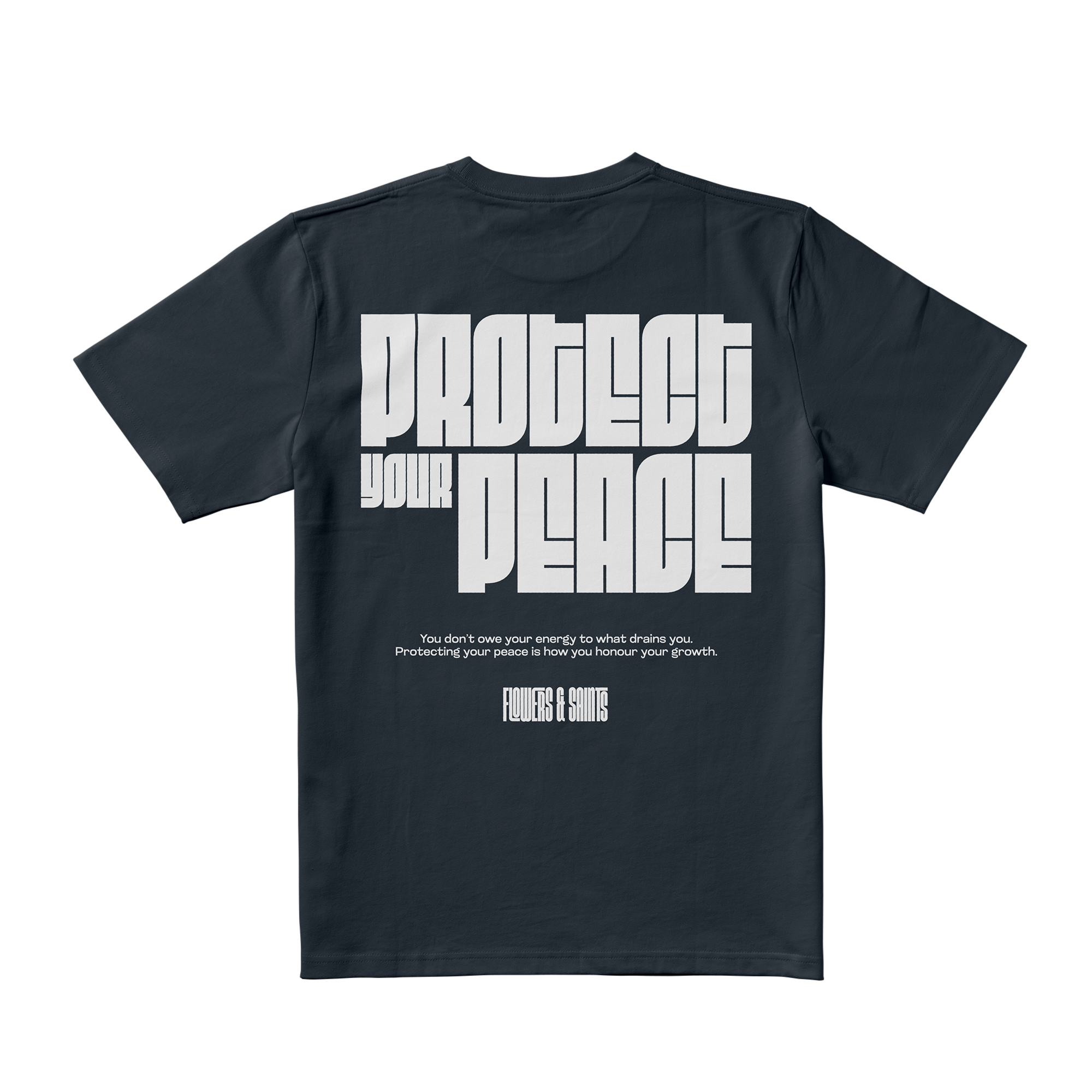 Protect Your Peace Tee - Oath Blue