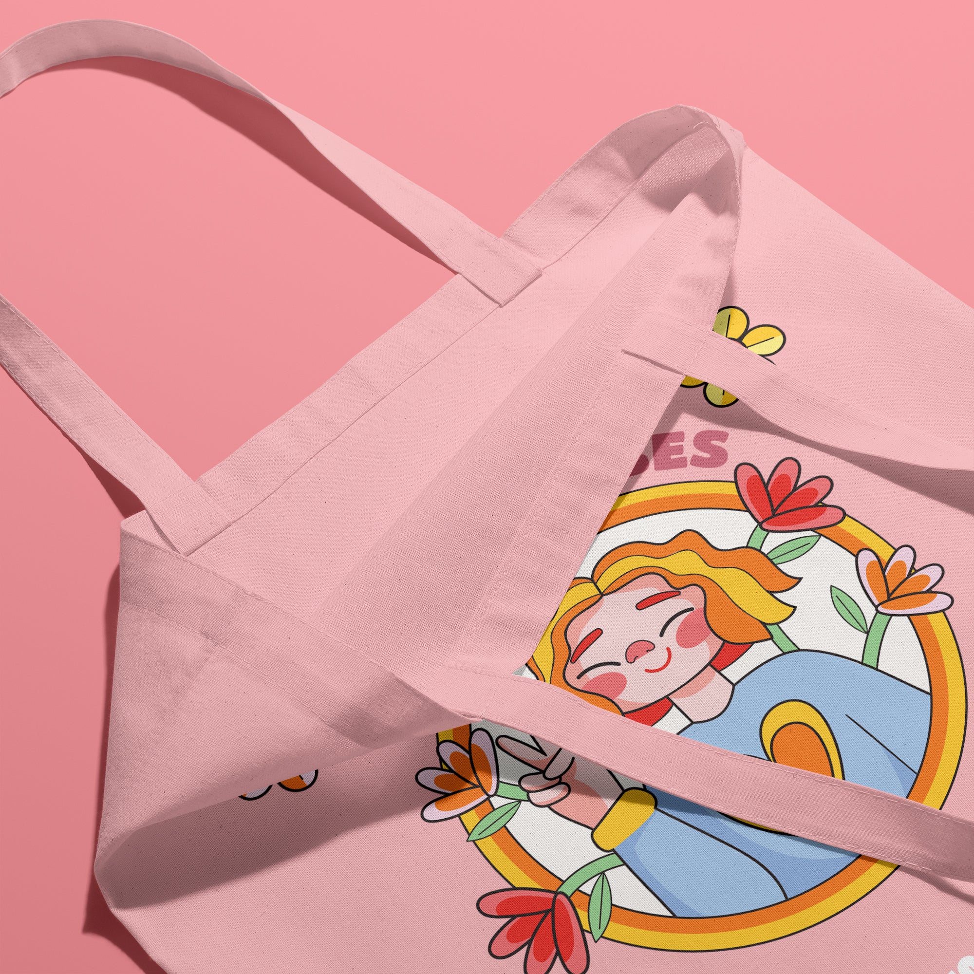 Positive Vibes - Eco Canvas Tote Bag