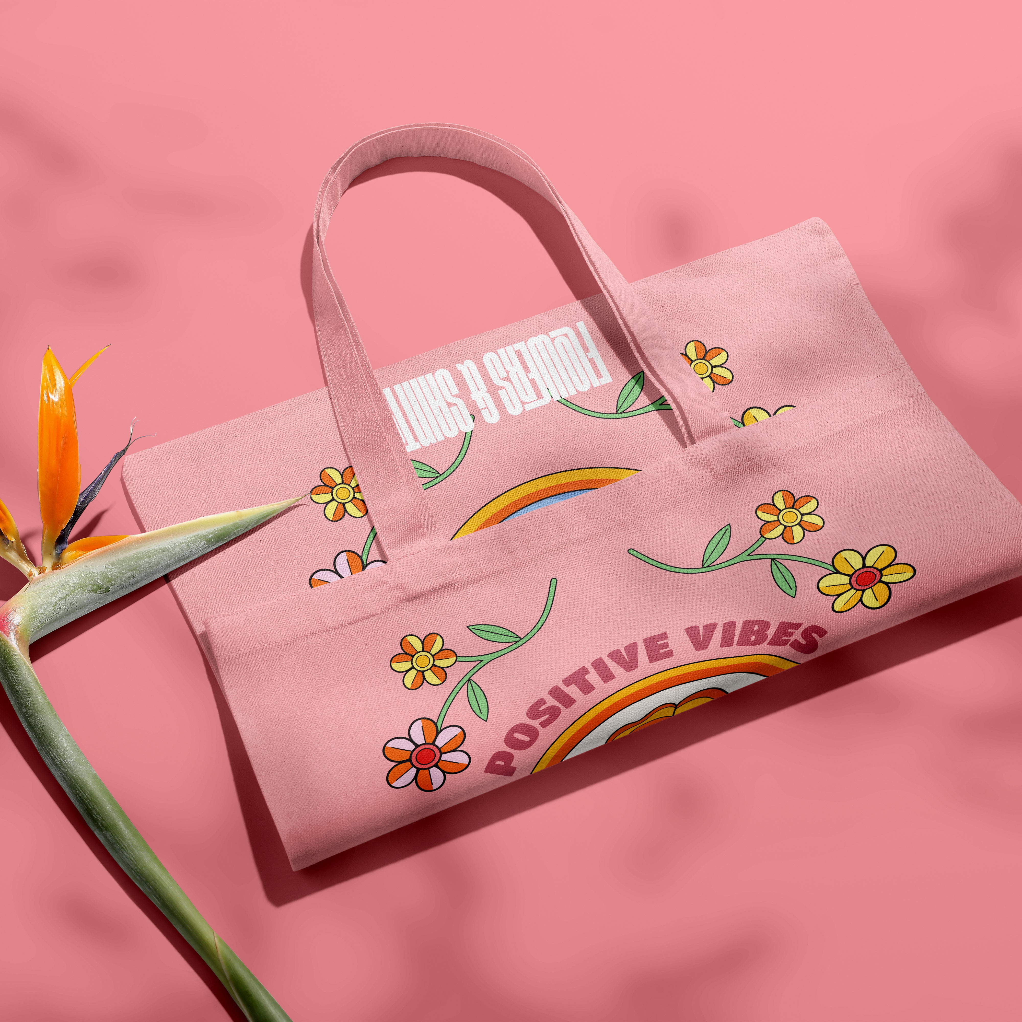 Positive Vibes - Eco Canvas Tote Bag