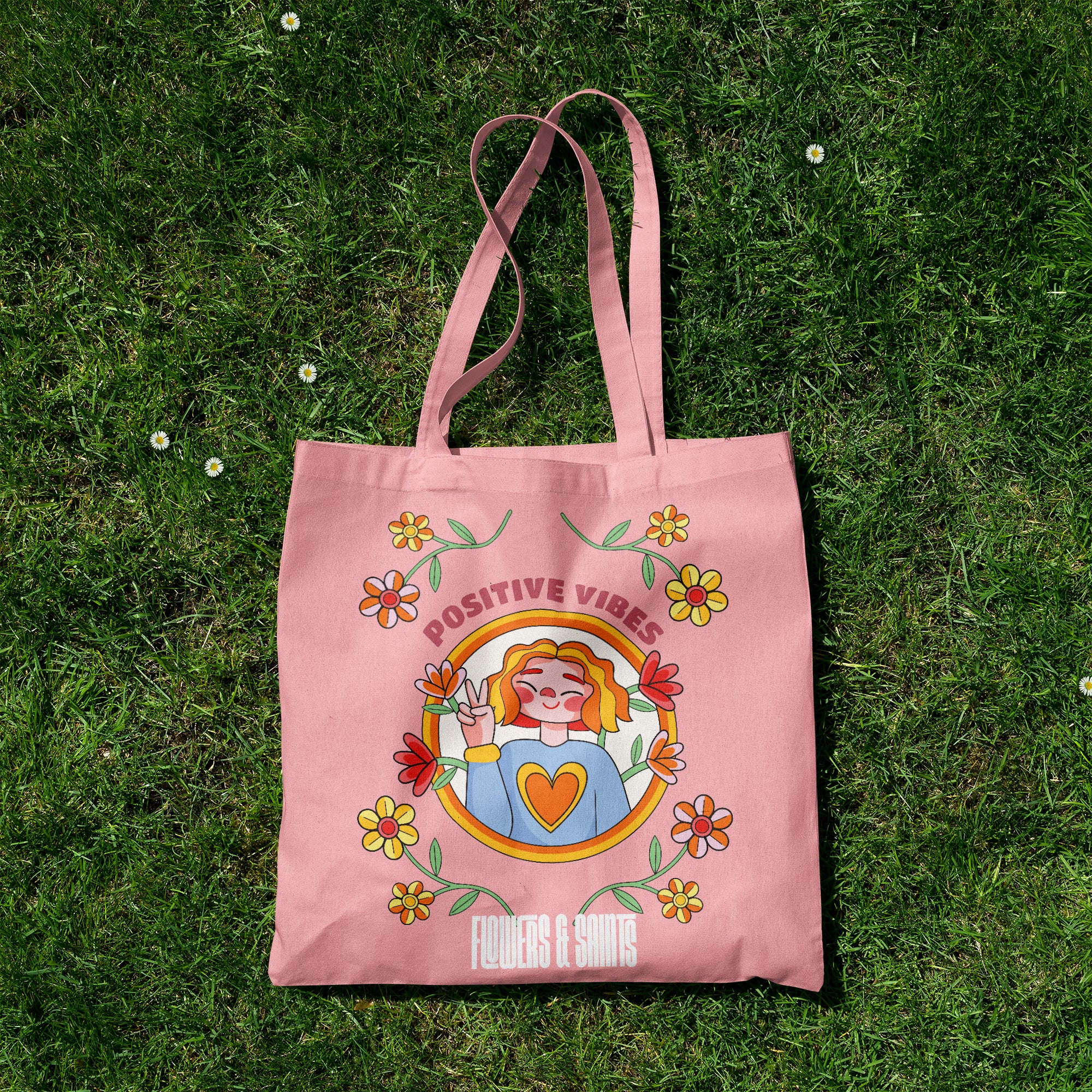 Positive Vibes - Eco Canvas Tote Bag