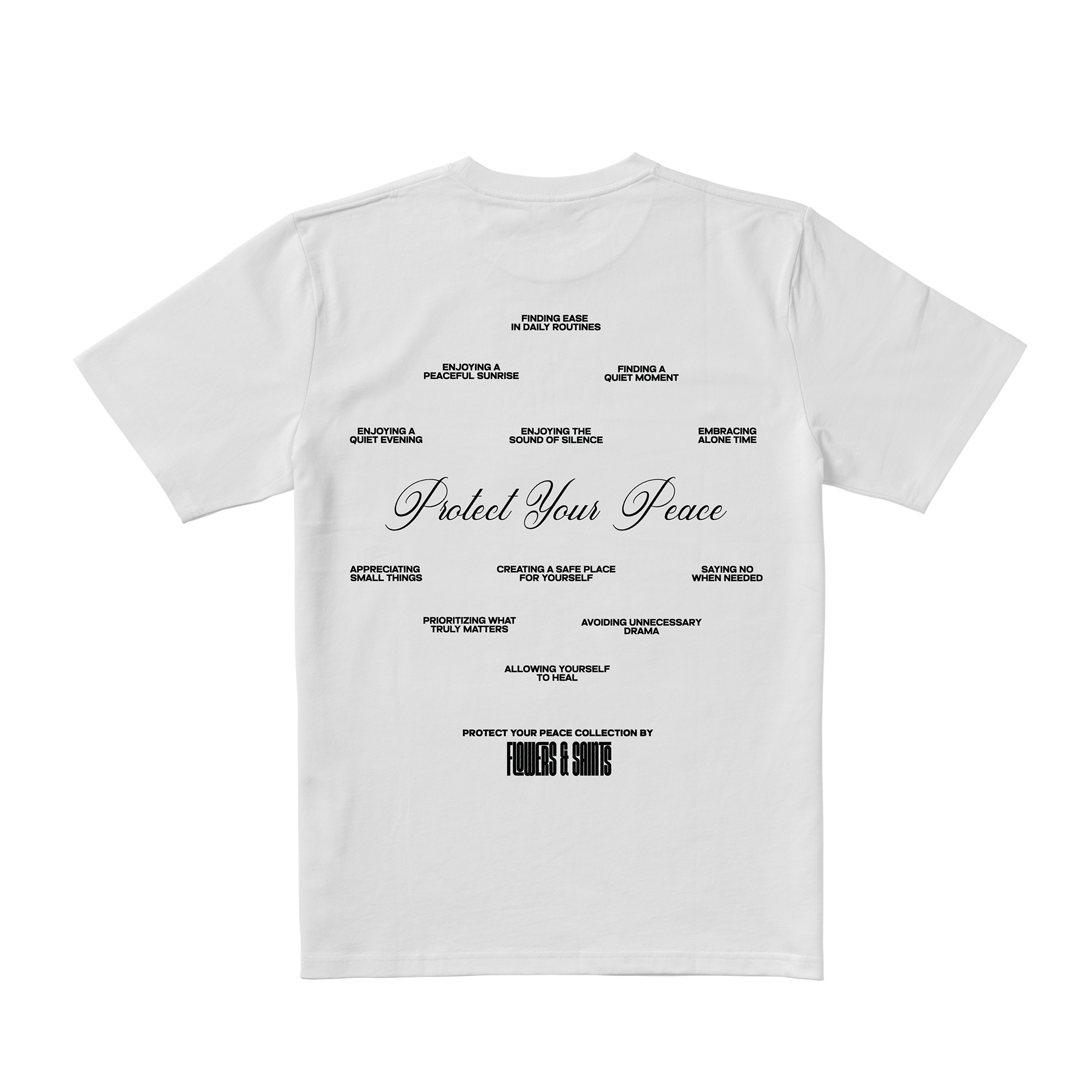 Self Worth Manifesto Tee - Halo White
