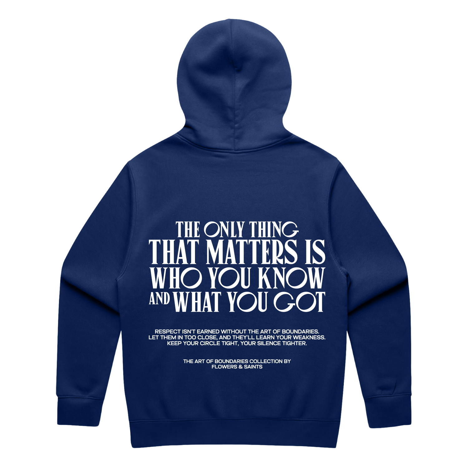 The Art of Boundaries Relax Hood - Midnight Cobalt