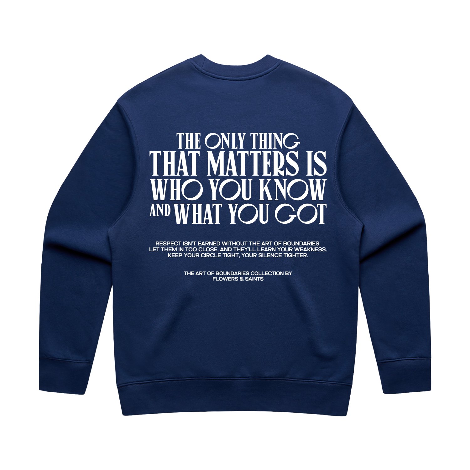 The Art of Boundaries Relax Crew - Midnight Cobalt