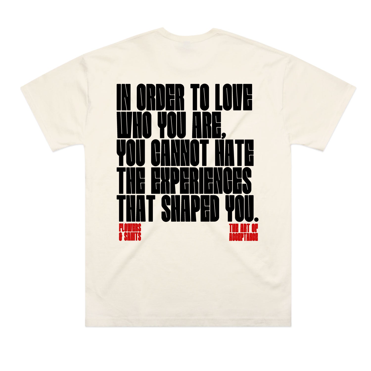 The Art of Acceptance Oversized Tee - Ecru Saint