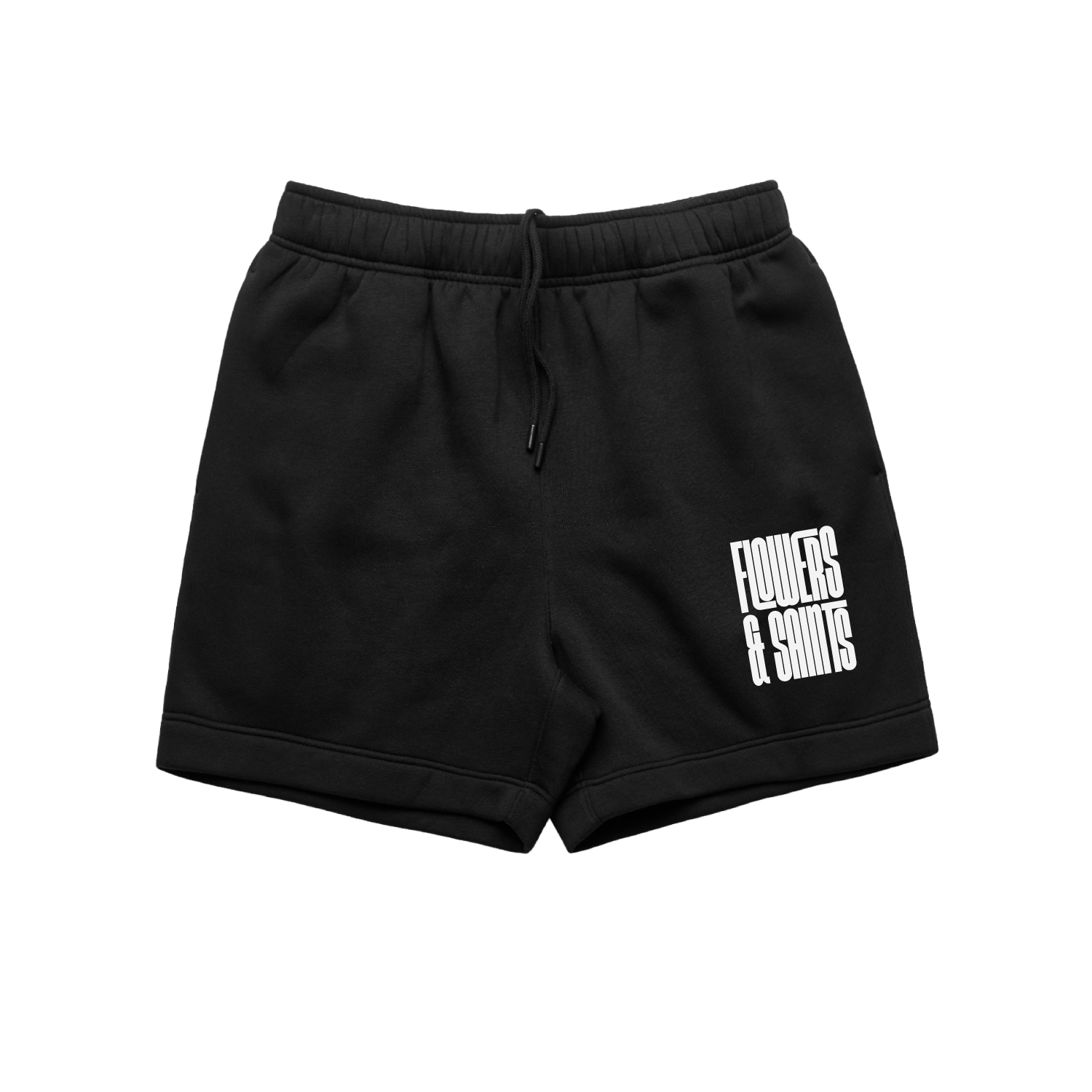 Flowers & Saints Relax Track Shorts 18" - Sacred Shadow