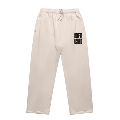 Flowers & Saints Relax Cuffless Track Pants - Sacred Sand
