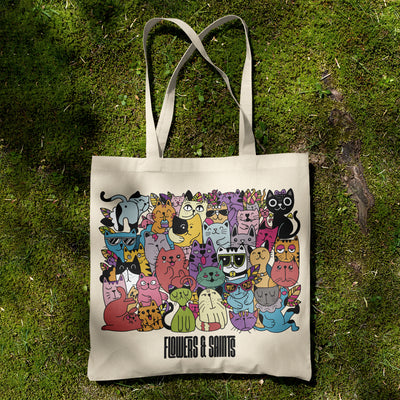 Cat Doodle - Canvas Tote Bag