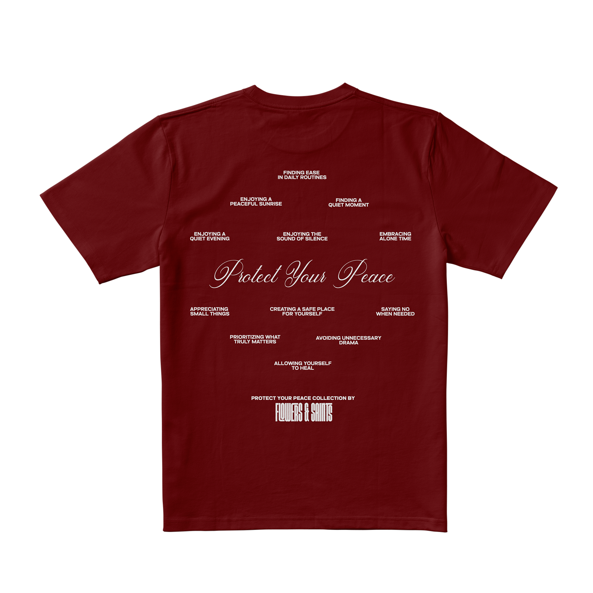 Self Worth Manifesto Tee - Saint's Flame