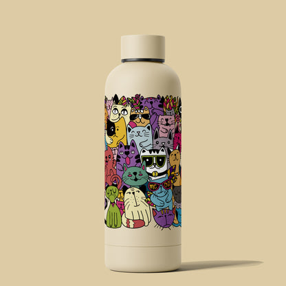 Cats Doodle -  Bottle