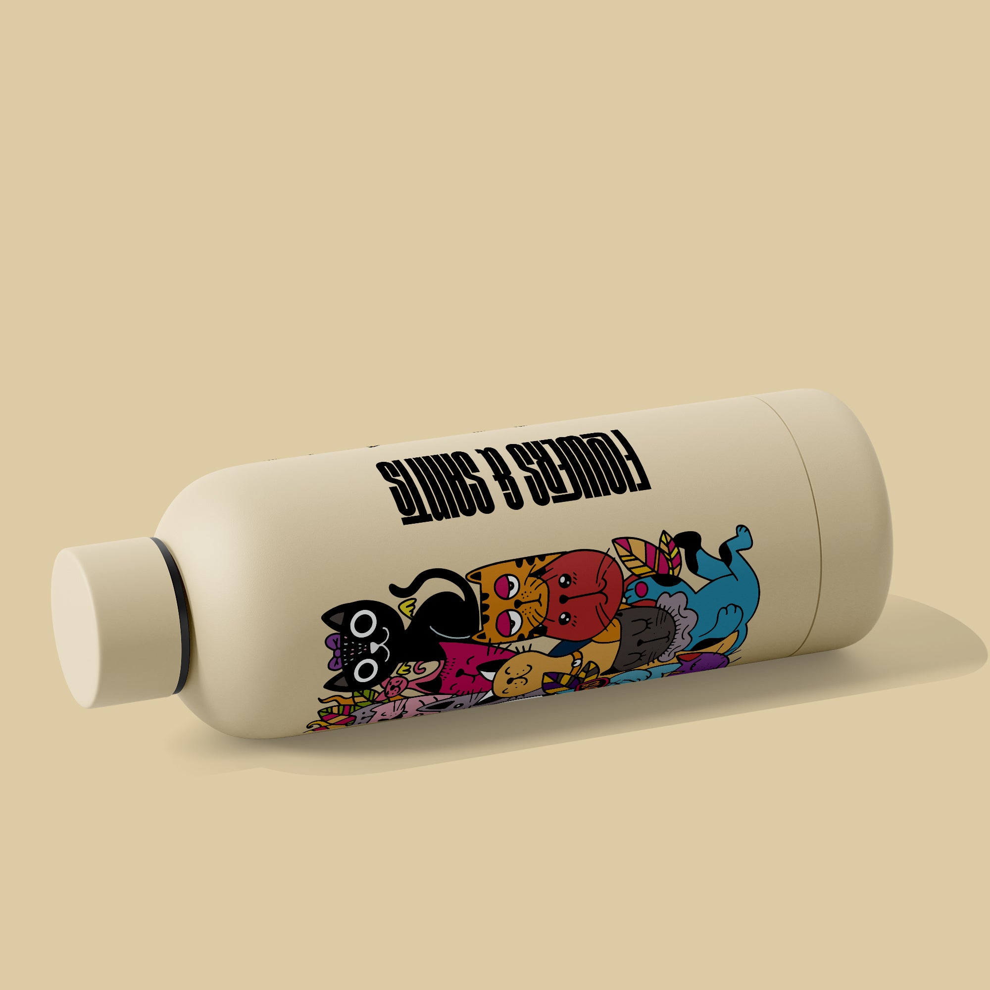 Cats Doodle -  Bottle