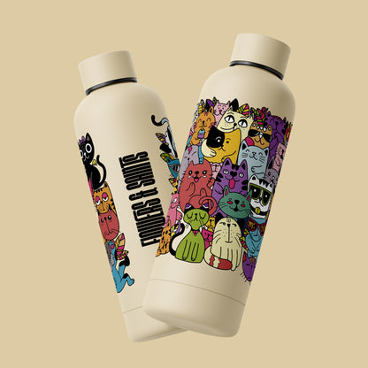 Cats Doodle -  Bottle