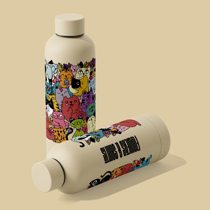 Cats Doodle -  Bottle