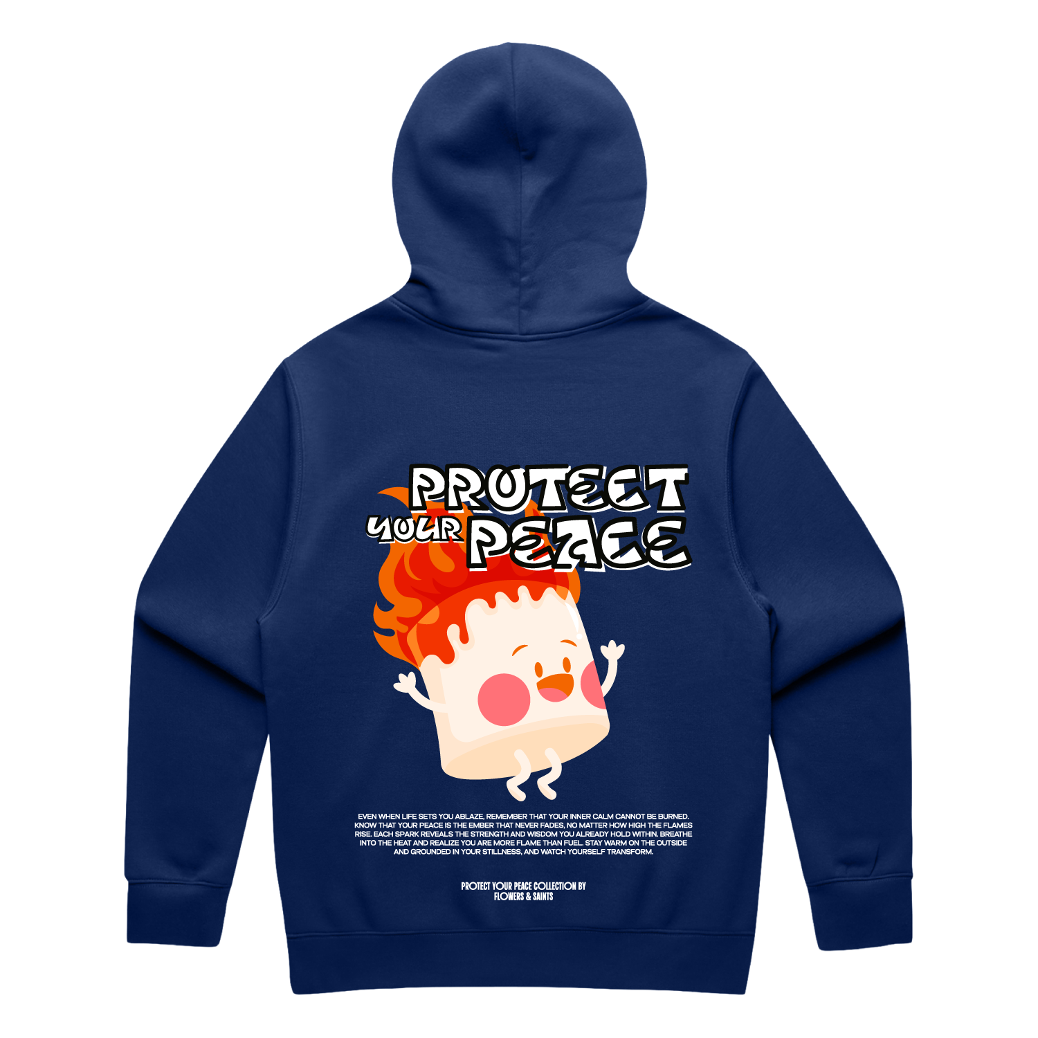 Protect Your Peace Relax Hood - Midnight Cobalt