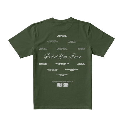 Self Worth Manifesto Tee - Monk Moss
