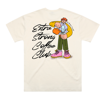 Extra Strong Coffee Club — The Oversized Tee — Ecru Saint