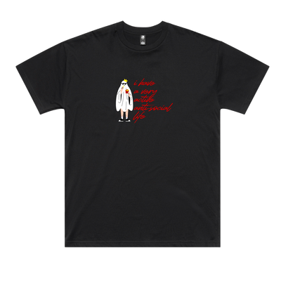 Flowers & Saints | Australian Streetwear Apparel | Anti Social Social Club | Graphic Tee Black Colour