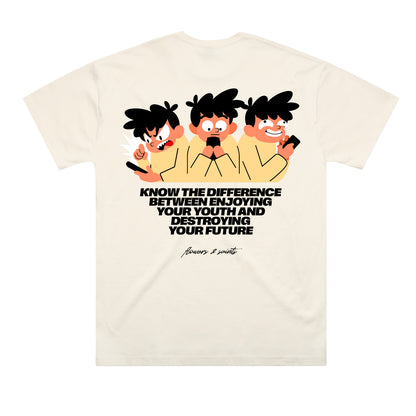 Know the Difference – The Oversized Tee – Ecru Saint