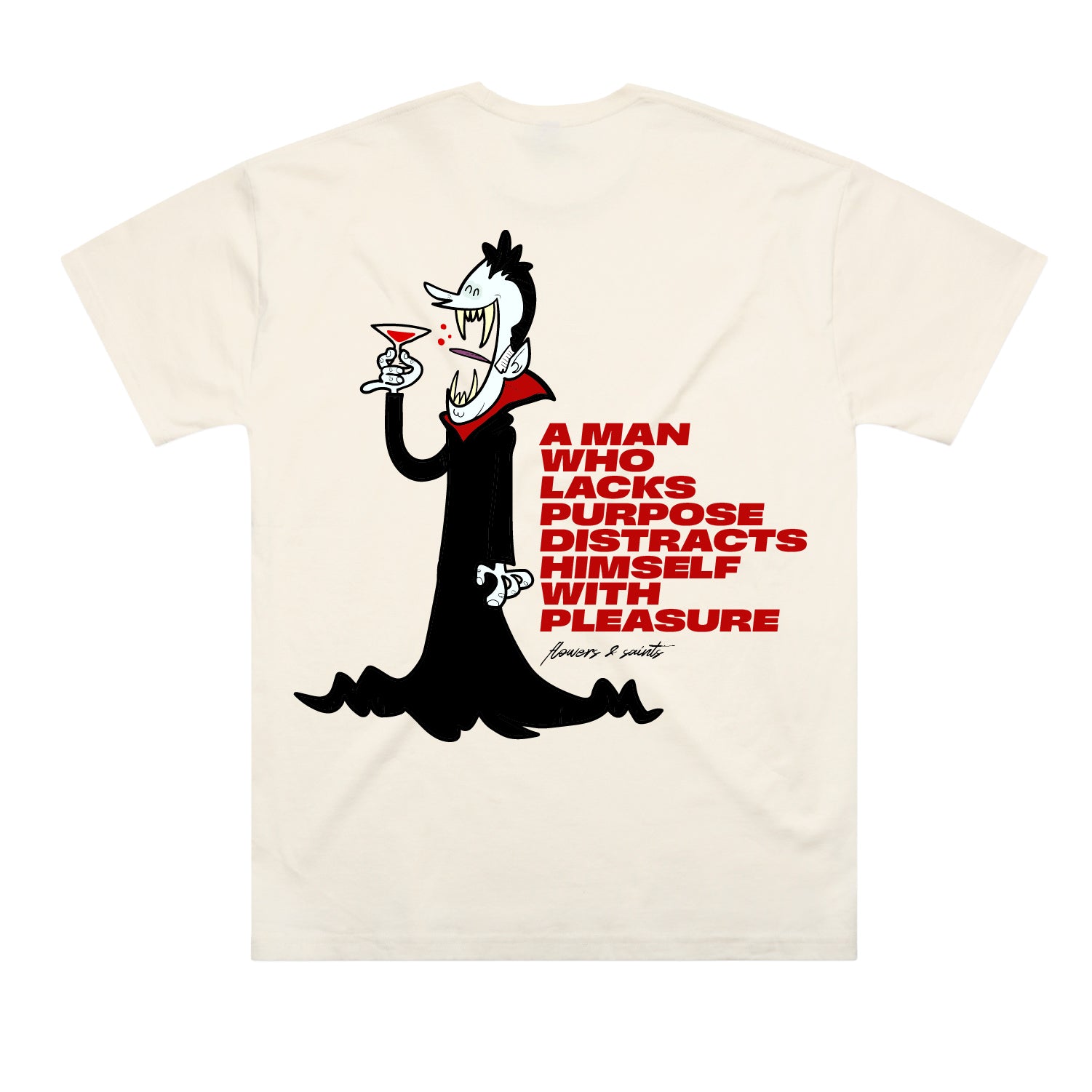 Lacks Purpose – The Oversized Tee – Ecru Saint