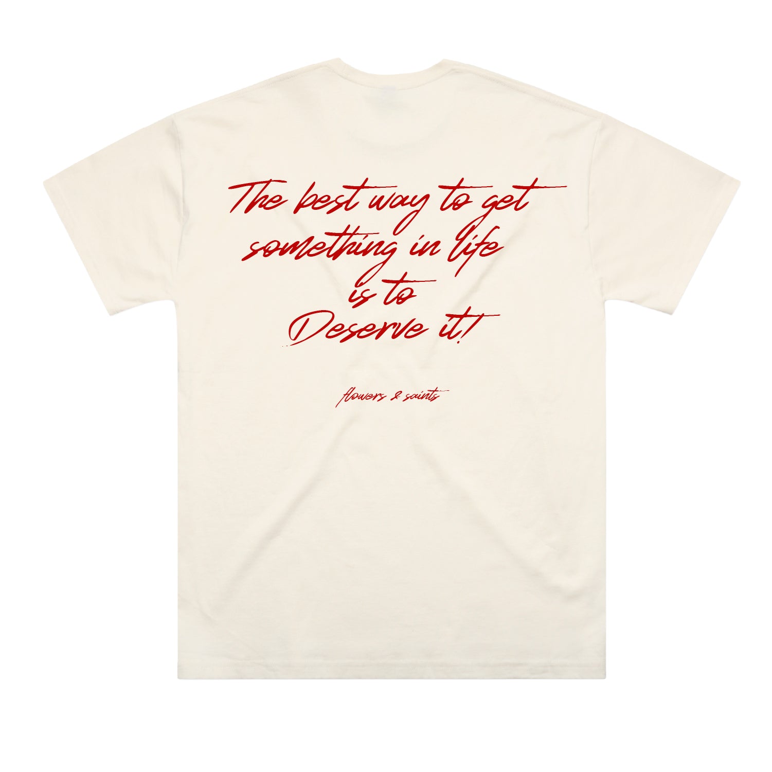 Deserve It – The Oversized Tee – Ecru Saint