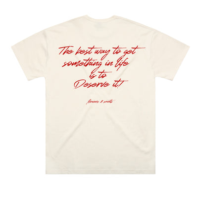 Deserve It – The Oversized Tee – Ecru Saint