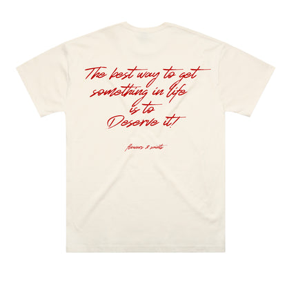 Deserve It – The Oversized Tee – Ecru Saint