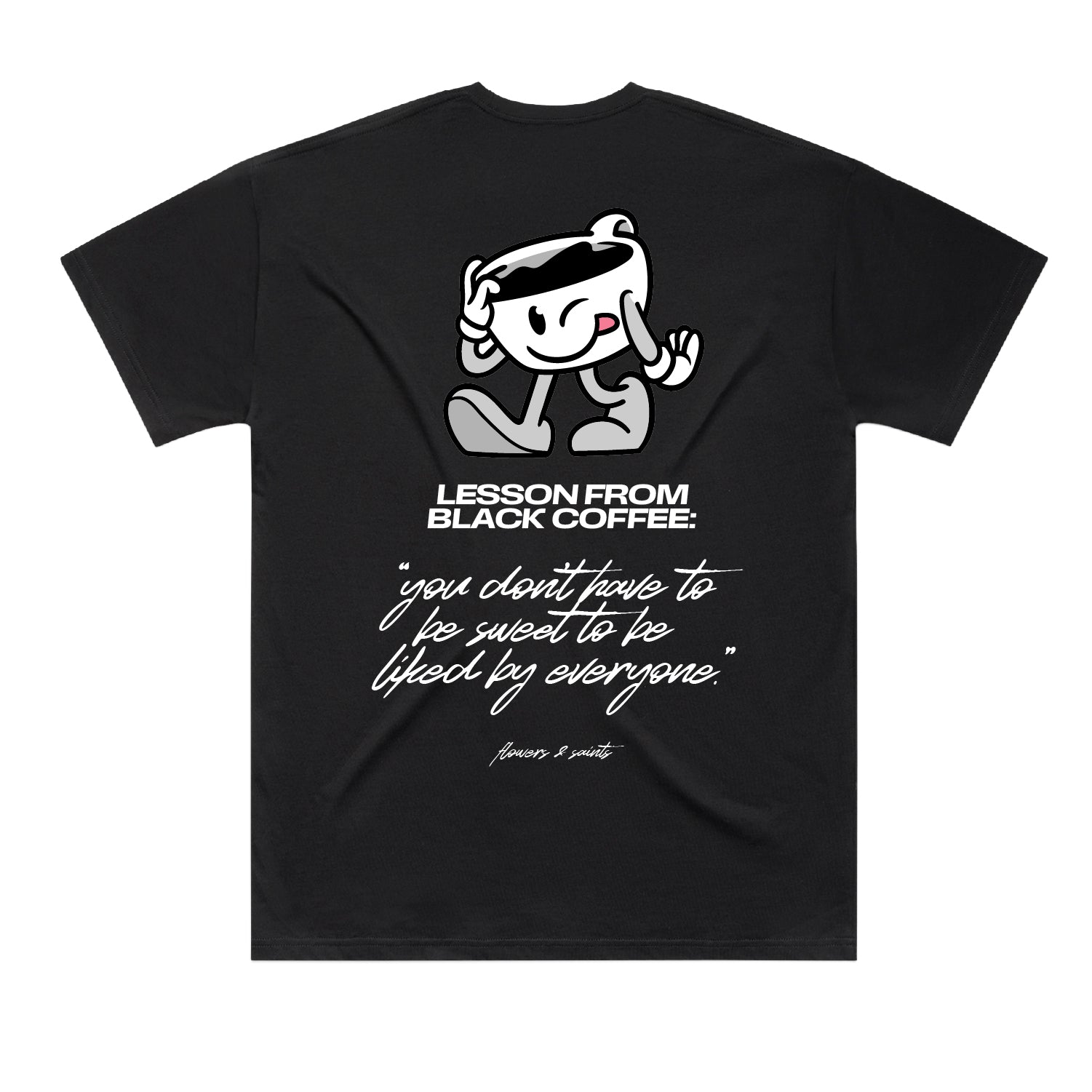 Black Coffee Lesson – The Oversized Tee – Sacred Shadow