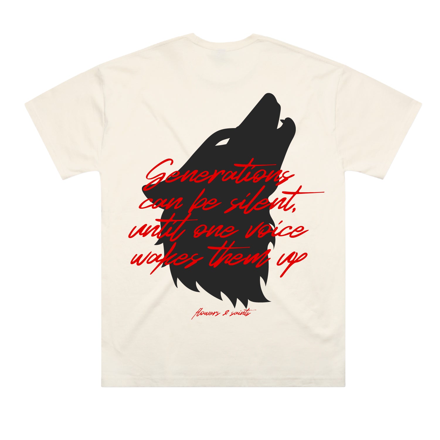 One Voice – The Oversized Tee – Ecru Saint