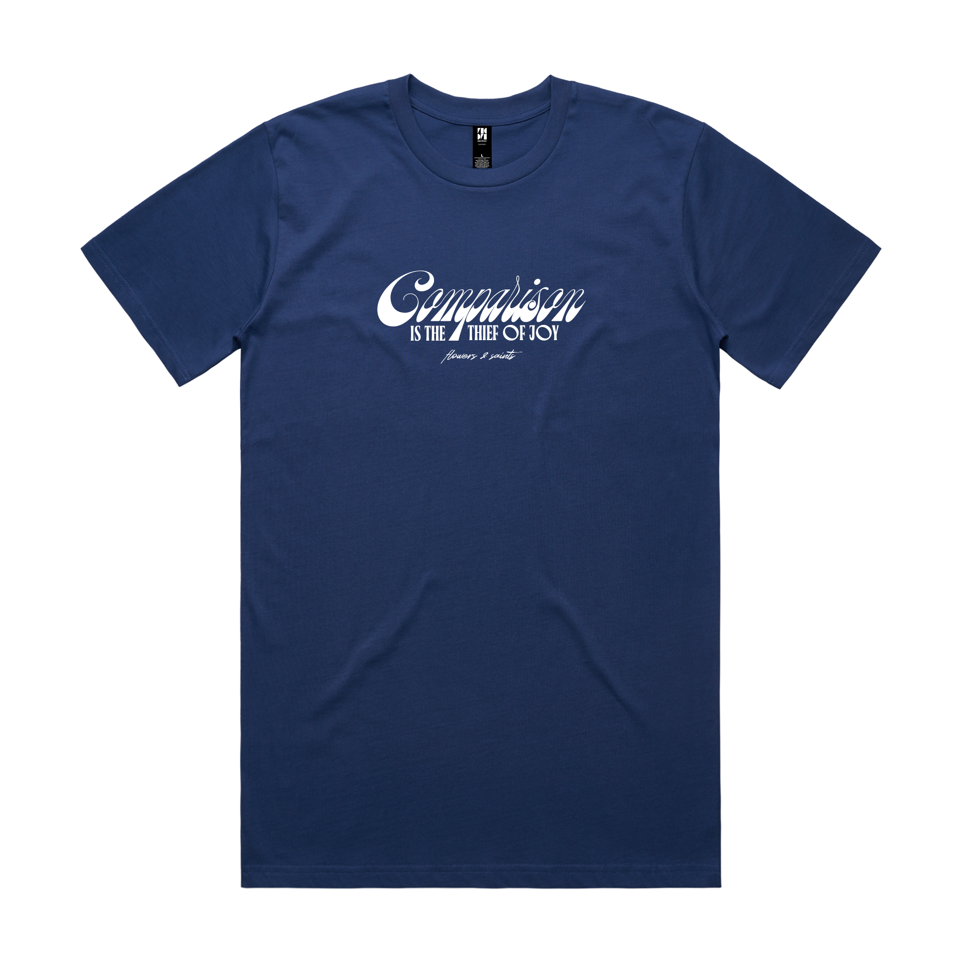 Comparison is the Thief of Joy  — The Essential Tee — Midnight Azure