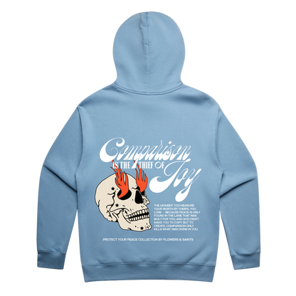 Comparison is the Thief of Joy — Relax Fit Hoodie — Blue Hour