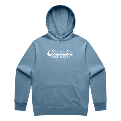 Comparison is the Thief of Joy — Relax Fit Hoodie — Blue Hour