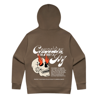 Comparison is the Thief of Joy — Relax Fit Hoodie — Umber Relic