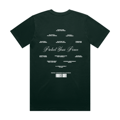 Protect Your Peace Affirmations - The Essential Tee - Quiet Evergreen